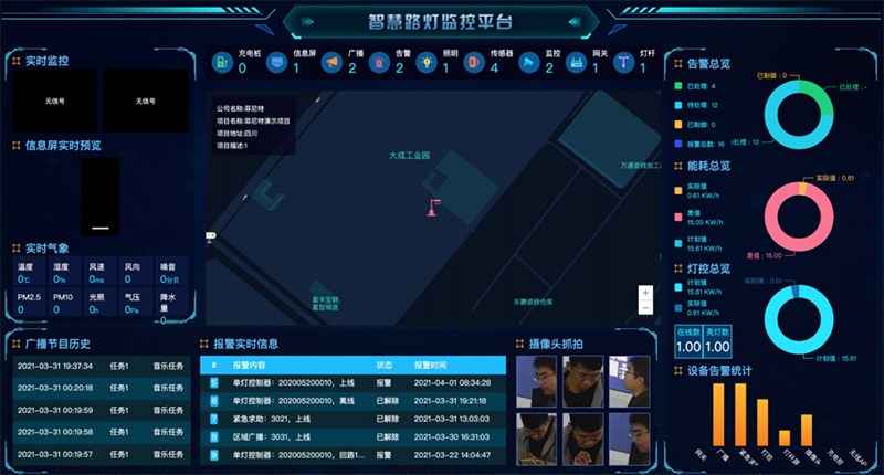 菲尼特智慧路燈大數(shù)據(jù)管理平臺(tái)