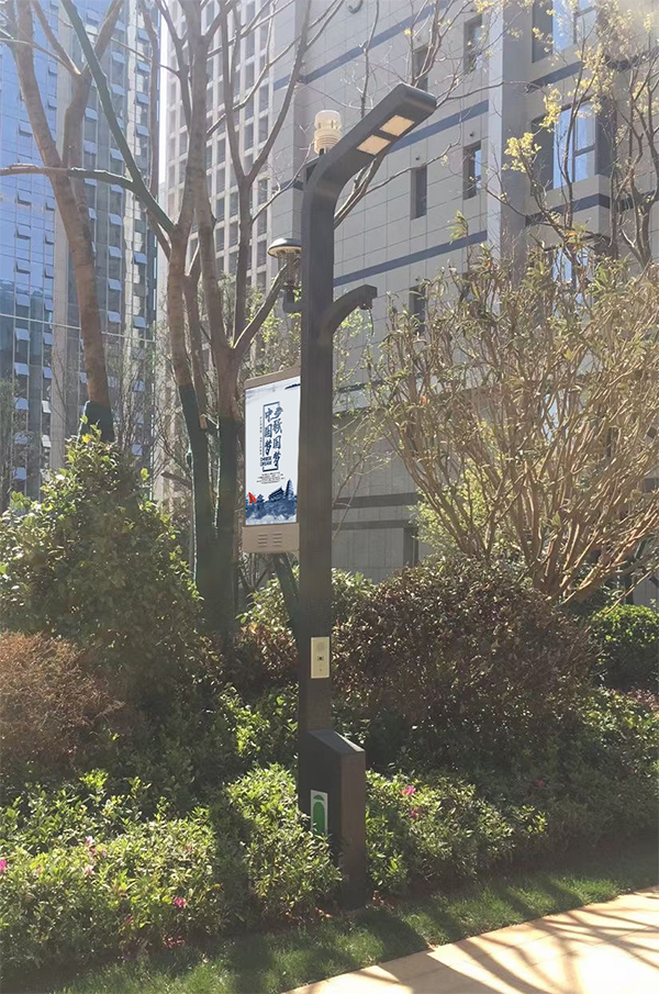 菲尼特智慧路燈推進昆明某小區邁向智能化