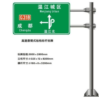 道路標識標牌桿